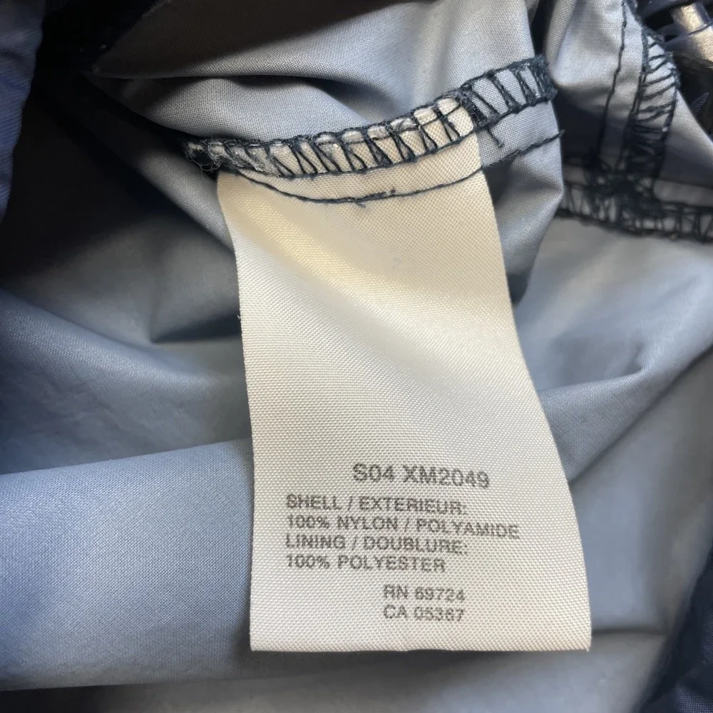 Columbia Windbreaker Mens L Blue Packable XM2049 Hooded Colorblock Jacket - Picture 7 of 11